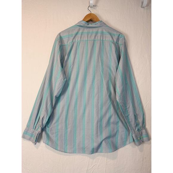 Southern Tide Classic Fit Skip Jack Plaid L/S Shirt Embroidered Logo Blue XL - Picture 4 of 6